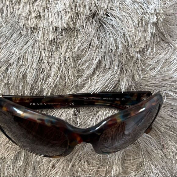 Prada PR 17PS Sunglasses oversize gradient dress glasses round accessory eyewear - Picture 2 of 10